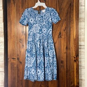 COPY - Blue Flowered LulaRoe Dress